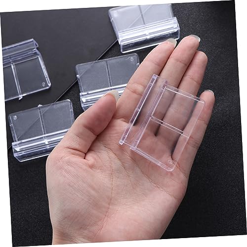 Happyyami Fish Tank Cover Support Brackets 20pcs Plastic Aquarium Bracket for 5-6mm Glass Tank Practical Aquarium Support Set
