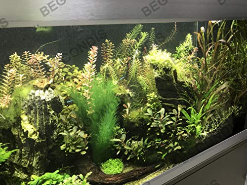 Aquarium Decorations 3Pcs Fish Tank Artificial Green Water Plants Made of Silk Fabrics Plastic