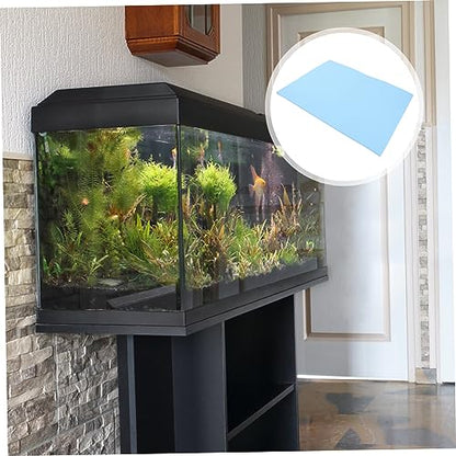 ABOOFAN 3pcs Aquarium Accessories Fish Tank Mat Black Nonslip Tank Bottom Pad Foam Pad