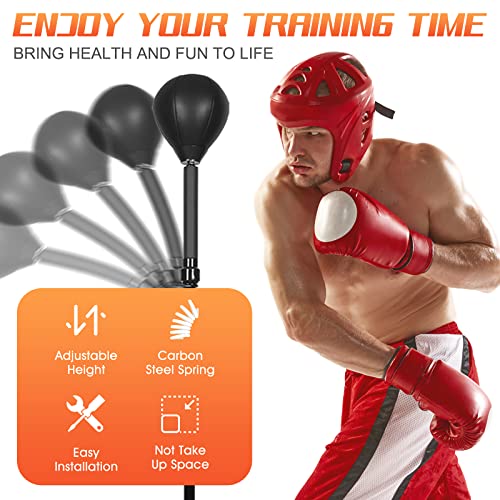 INNOLIFE Boxing Speed Trainer with Thick Base & Reinforced Spring