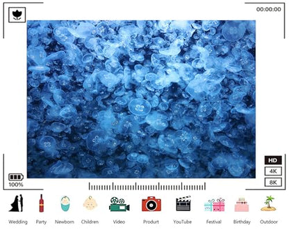 Trykid 7x5ft Moon Jellyfish Swarm Backdrop Blue Ocean Underwater Marine Life Photography Background Aquarium Themed Party Decoration Tapestry Photo Booth Prop Fabric - size: 7x5ft