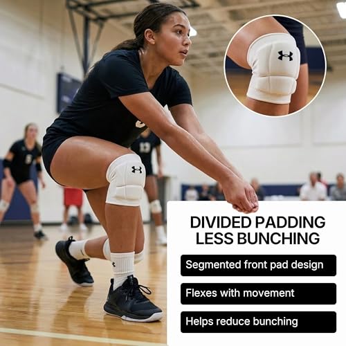 Under Armour Volleyball Knee Pads, Set of 2 - color: White, size: Adult Medium