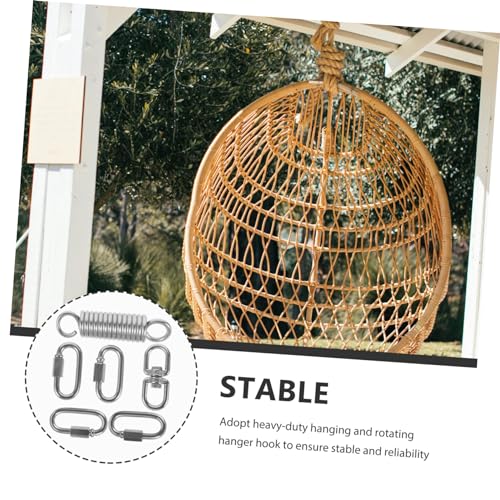 Hammock Chair Spring Hanging Kit Set, Heavy Duty Stainless Steel