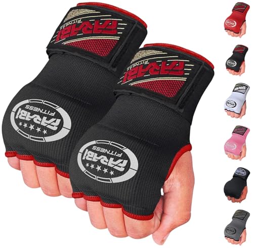 FARABI Kids Hybrid Boxing Inner Gloves Punching Boxing Gloves - color: Black