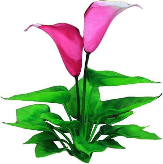 Flower Aquarium Decoration Artificial Aquatic Plant Waterweed Craft Silk Plastic Plants,Artificial Fish Tank Decorations,Used for Household and Office Simulation Hydroponic,Aquarium Plants