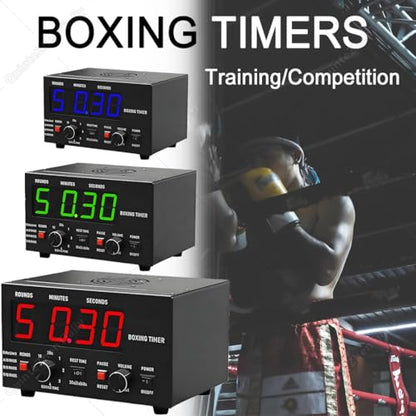Gym Interval Workout Timer,Professional Interval Boxing Timer,with Led Display,30s-10min Training & 0/30/60s Rest Time,for Gym,MMA,Boxing,Martial Arts Workouts Red - color: Red