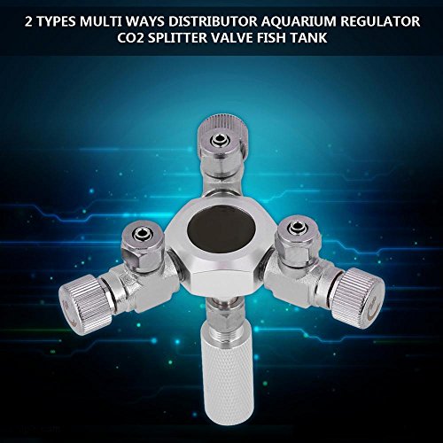 Yosoo 3 Way Splitter Regulator Valve, Aquarium, co2 Aquarium, Multi Way co2 Splitter co2 Regulator Solenoid 2/3 Way Lever Valve Regulator CO2 Splitter Aquarium