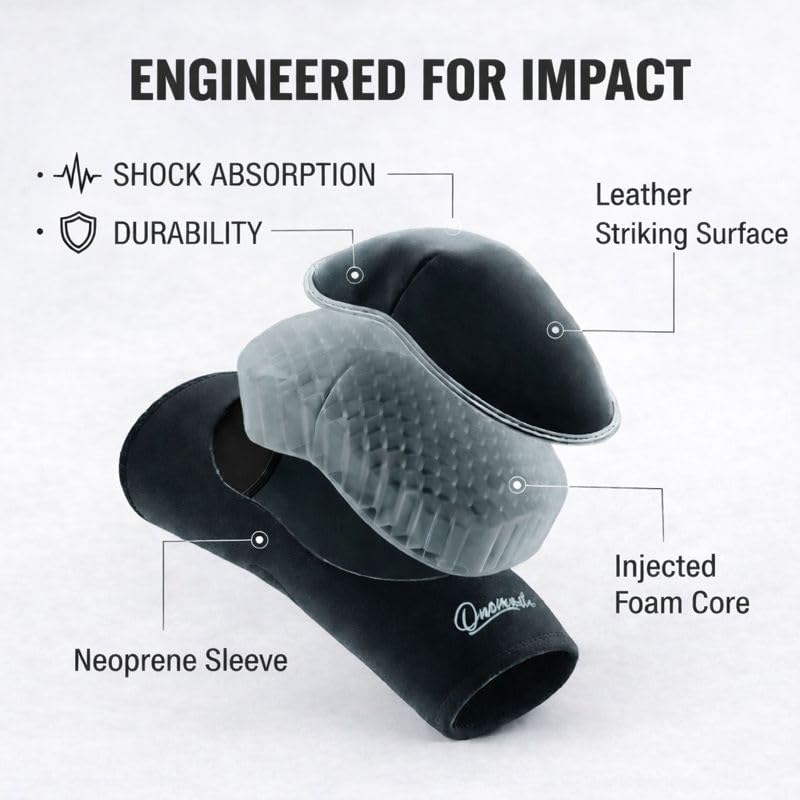 Muay Thai MMA Thai Elbow Protector Elbow Protector Tendinite Elbow Guard (Black*Black, Single)