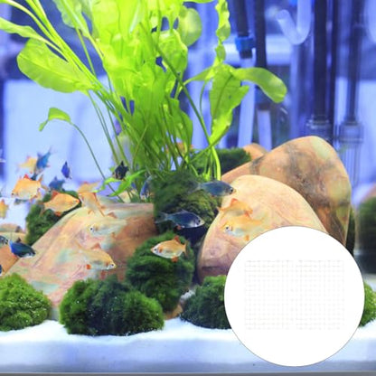 ibasenice 2pcs Aquarium Filter Plates Plastic Tank Dividers Wear-Resistant Gravel Boards for Undergravel Filters Fish Tank Bottom Separation White