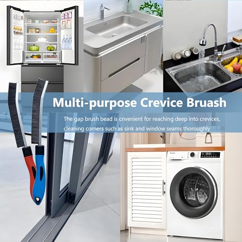 6 Pcs Crevice Cleaning Brush - Grout Scrub Brush, House Cleaning Supplies | Gap Cleaning Tools, Home Essentials, Gifts for Women Men, Hard Bristle Crevice Cleaner Brush for Household Use, Bathroom - color: 6pcs New Model