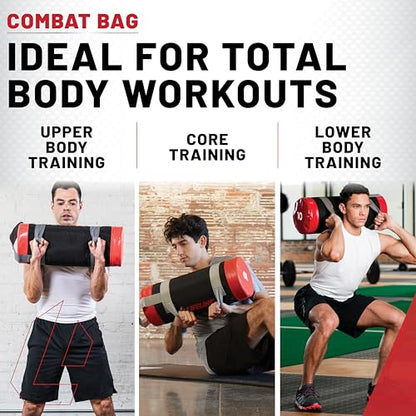 Lifeline Fitness Heavy Duty Combat Bag - Multiple Weight Options - Weighted Sandbag for Gym, Home, and Workout Equipment - Multiple Handles for Curl, Press, and Other Exercises