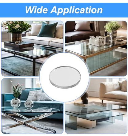 100 Pcs Anti-Slip Pad, Clear Glass Table Anti Collision Pads, Shock Absorbing Buffer Pads for Furniture, Table Tops, Cabinets