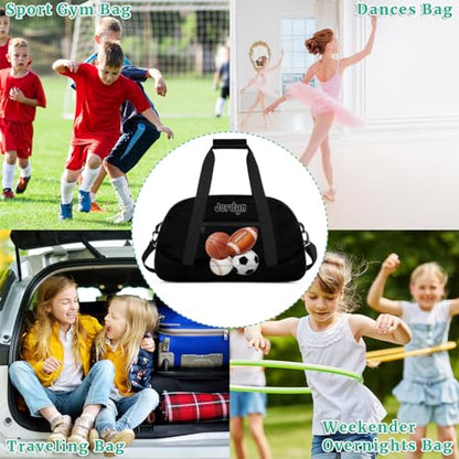 Custom Sports Football Basketball Baseball Duffel Bag, Solid Black - color: Color 20