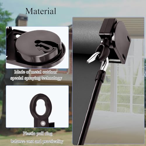 Coolaroo Replacement Part Mounting Brackets for Coolaroo Ourdoor Roller Shade Universal Replacement Parts for Indoor/Outdoor Roller Shades Roller Blinds
