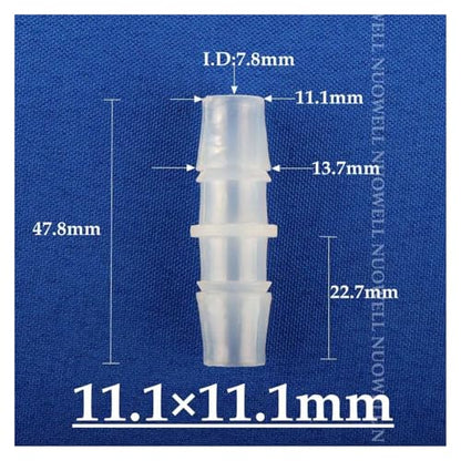 5~200pcs 1.6~11.1MM Soft Pipe Connectors Garden Micro Irrigation Aquarium Fish Tank Water Tube Joints Air Pump Hose Fittings(11.1mm,20pcs) - color: 11.1mm, size: 20pcs