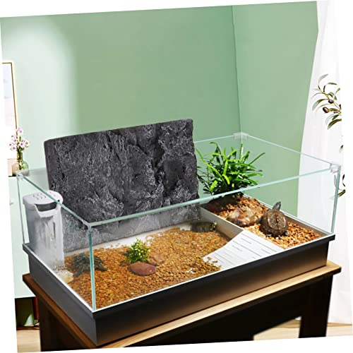 Reptile Tank Background Board 3D Natural Stone Tile Turtle Decor Fish Tank Wall Decor