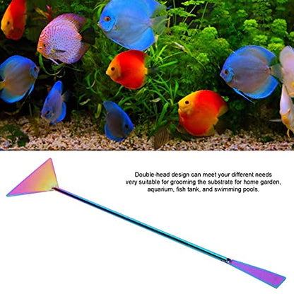 Aquarium Long Sand Spatula, 32cm Stainless Steel Fish Tank Sand Soil Substrate Flattener