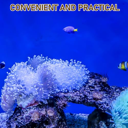 DOITOOL Self-Adhesive Aquarium Background Sticker Roll Water-Resistant PVC Fish Tank Wallpaper High-Resolution Underwater Scenery Backdrop Fade-Resistant Reef Decor for Aquatic Tanks