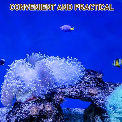 DOITOOL Self-Adhesive Aquarium Background Sticker Roll Water-Resistant PVC Fish Tank Wallpaper High-Resolution Underwater Scenery Backdrop Fade-Resistant Reef Decor for Aquatic Tanks