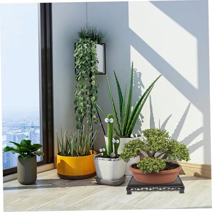 ibasenice Rectangular Plastic Flowerpot Stand for Indoor Plants and Fish Tanks Versatile Pedestal Base Stable Support for Decoration Design for Home and Garden Use