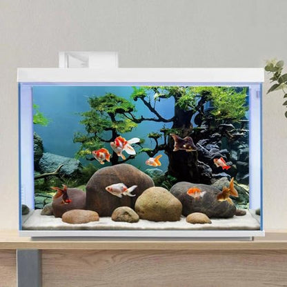 AWERT 24x16 inches Undersea Tree Aquarium Background Ocean Floor Aquarium Background Polyester Underwater Stone Fish Tank Background - size: 24x16in/60x40cm