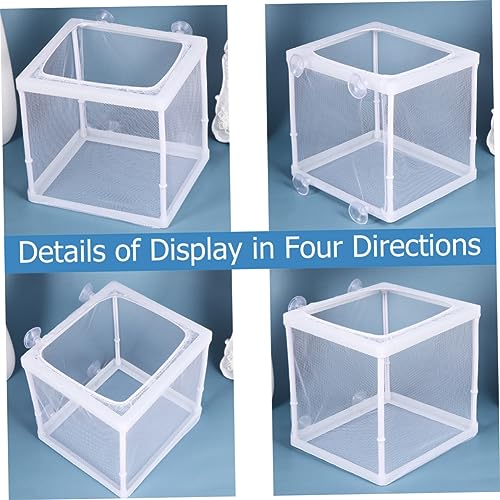 UKCOCO 2PCS Portable Fish Hatching Net Box Water Separation Isolation Breeder for Aquarium Tank Compact Fish Breeding Mesh Hatchery S Durable Cloth Materials