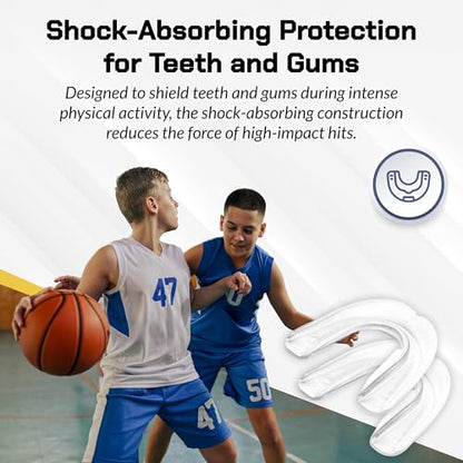 Shield Sports Single Density Mouth Guard 2 Pack,YOUTH