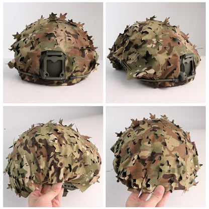 Tactical Helmet Cover Breathable Mesh Camo Camouflage Helmet Cover Great for Tactical Military Gear Combat Fast Helmet - color: CP