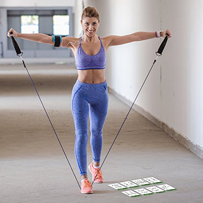 Resistance Bands Workout Cards, Instructional Fitness Deck for Women & Men, Beginner Fitness Guide to Training Exercises at Home or Gym - style: Resistance Belt