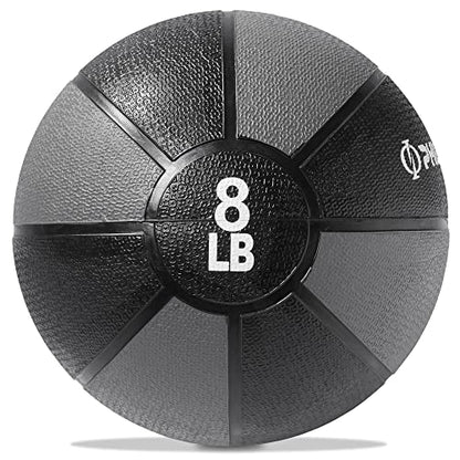 Philosophy Gym Medicine Ball - Weighted Fitness Non-Slip Ball - style: 8 LB