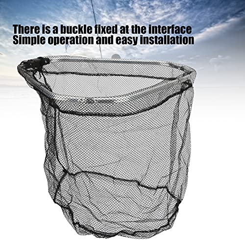 Keenso Fish Landing Net, Portable Triangular Fishing Landing Net Fish Catching Net Folding Fish Mesh Net for Fishing, Shrimp, Crab, Bird Catching Other Fishing Tools and Accessories