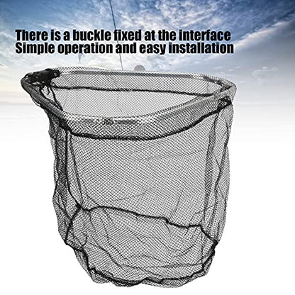 Keenso Fish Landing Net, Portable Triangular Fishing Landing Net Fish Catching Net Folding Fish Mesh Net for Fishing, Shrimp, Crab, Bird Catching Other Fishing Tools and Accessories