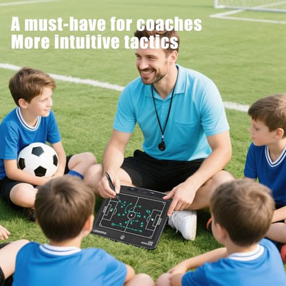Electronic Soccer Coaching Board - 13.5 inch LCD Soccer Tactics Board - size: 8"W x 11"H