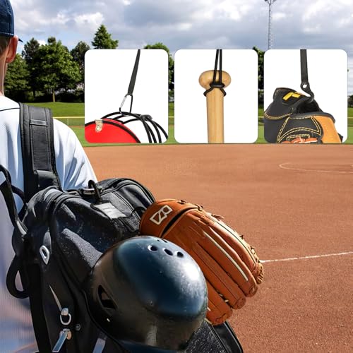 BaseGoal 3 in 1 Baseball Dugout Organizer Accessories,Bag Holder for Fence
