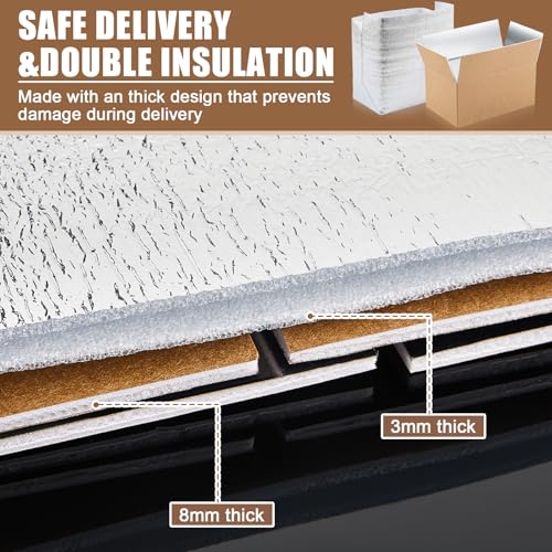 2 Pcs 17" X 10" X 8-1/4" Insulated Cold Shipping Boxes for Frozen Food with Aluminum Foil Liner Insulated Bag Thermal Cooler Cold Pack Boxes for Hot or Fresh Food Mailing Packing