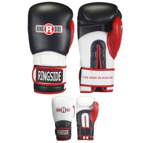 Ringside Pro Style IMF Tech Boxing Training Sparring Gloves - color: White, size: 16 Ounce