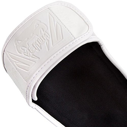 Venum Elite Standup Shin Guards - color: White/Navy Blue, size: Large
