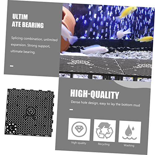 COLLBATH 12pcs Aquarium Bottom Plates Separation Board for Dividing Easy to Install Material for Fish Tank Isolation