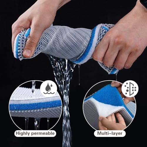 Aquarium Filter Media Accessories, 48 x 12 Inch Cuttable 8-Layer Fish Tank Foam Filter Floss Sponge Pad for Pond, Fish Tank, Aquarium