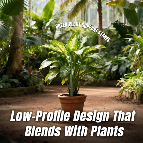 Monstera Plant Support,5 Pack Stackable Garden Plant Stakes for Indoor & Outdoor Plants,Adjustable Climbing Plant Support Poles,Durable Plant Holder for Tall Potted Plants,Vines & Growing Greens