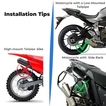 KEMIMOTO IPX6 Waterproof Motorcycle Saddlebags PVC Soft Panniers Side Tail Bag 30L(15Lx2) Motorbike Adventure Dual Sport Bike Dirtbike Travel Luggage Rackless Saddle Bags