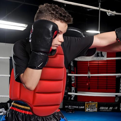 Boxing Body Pad Kickboxing Belly Protector Guard - color: L