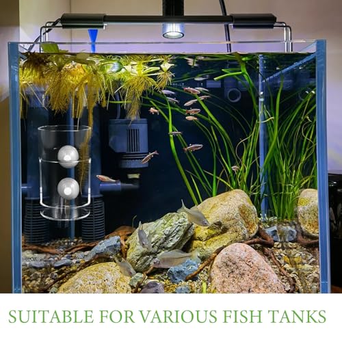 Fish Tank Feeder Ring with Suction Cups Aquarium Feeding Tool for Precise Feeding Preventing Food Drift Suitable for Freshwater and Marine Aquariums
