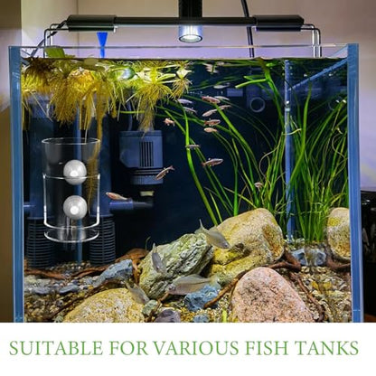 Fish Tank Feeder Ring with Suction Cups Aquarium Feeding Tool for Precise Feeding Preventing Food Drift Suitable for Freshwater and Marine Aquariums