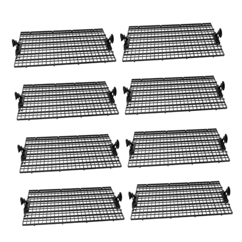 BESPORTBLE 1set Aquarium Divider Isolation Board Transparent Panels Cups for Fish Tank Separation Promotes Peaceful Environment Easy to Install Fits All - color: Black