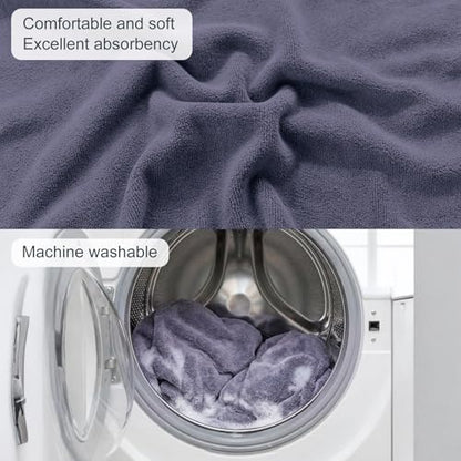 Car Seat Towel Cover, 2pcs Universal Front Seat Protector for Cars, SUVs and Trucks, Sweat Towel Car Seat Cover for Gym, Yoga, Swimming, Pets and Family Travel, Purple Gray - color: Dark Gray