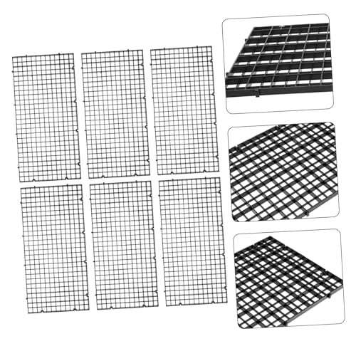Abaodam 6Pcs Fish Tank Divider Meshes Aquarium Isolation Net for Fish Tank Bottom Filtration Plates Easy Install Divider for Pet Fish and Tank Decoration
