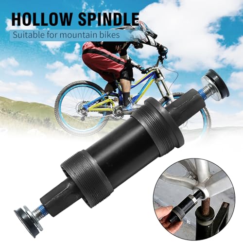Hoypeyfiy Bike Bottom Bracket Mountain Bike Square-Taper Bottom Bracket Bicycles 68mm Replacement for Shimano Tourney TX800 Series (68x113mm) - size: 68*113mm