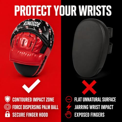 Ringside Apex Punch Mitt - color: White/Red