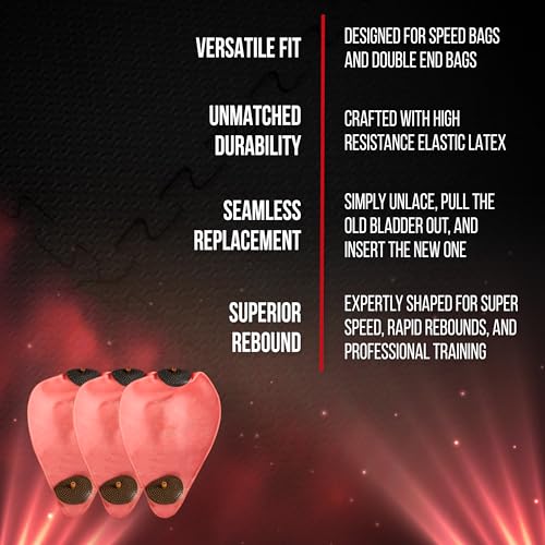 CLETO REYES Speed Bag and Double End Bag Bladder Replacement Latex, Boxing Equipment Accessories - style: 2 Valve